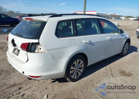 2017 Volkswagen Golf Sportwagen Tsi S z USA, uszkodzony, nr VIN 3VW017AU1HM507129